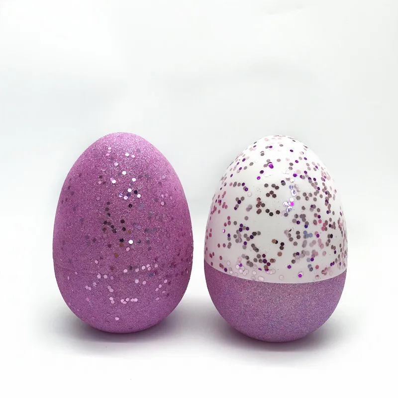 
Hot selling 15cm plastic gift party large easter egg spray paint on powdered plastic easter egg 