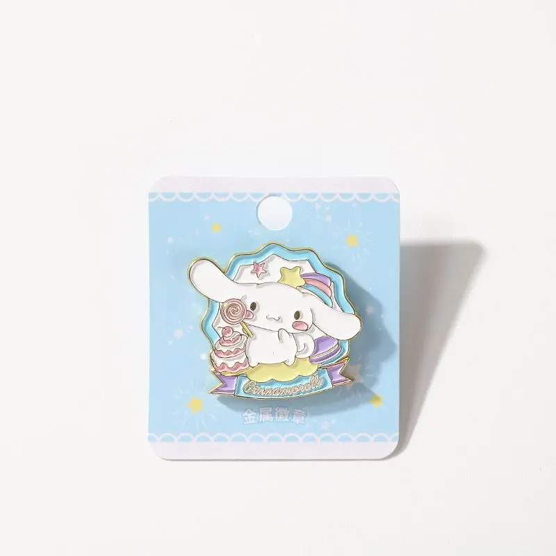 op Grade Exquisite Badge Souvenir Pins Cartoon Kuromi Melody Kuromi Cinnamoroll Fans Collection Metal Enamel Lapel Pins