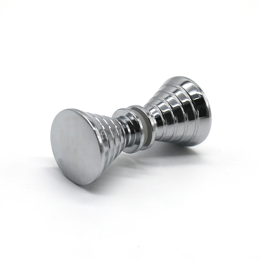 Hot Sale Hourglass Shape Stainless Steel Mirror Finished Bathroom Cabinet Door Knob with Rings