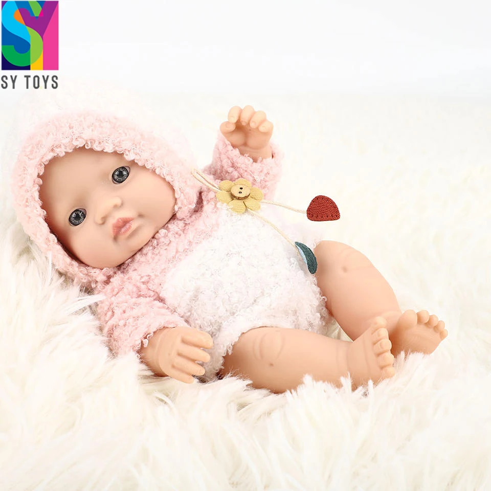 SY Environmentally Friendly Materials Silicone Vinyl Body 8-inch Soft Enamel Doll Toy