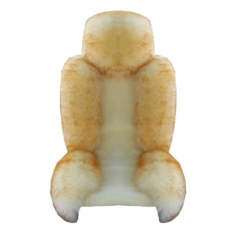 Mongolia Sheep skin car seat cushion long hair High weight Sheep skin  animal fur car  seat  cover