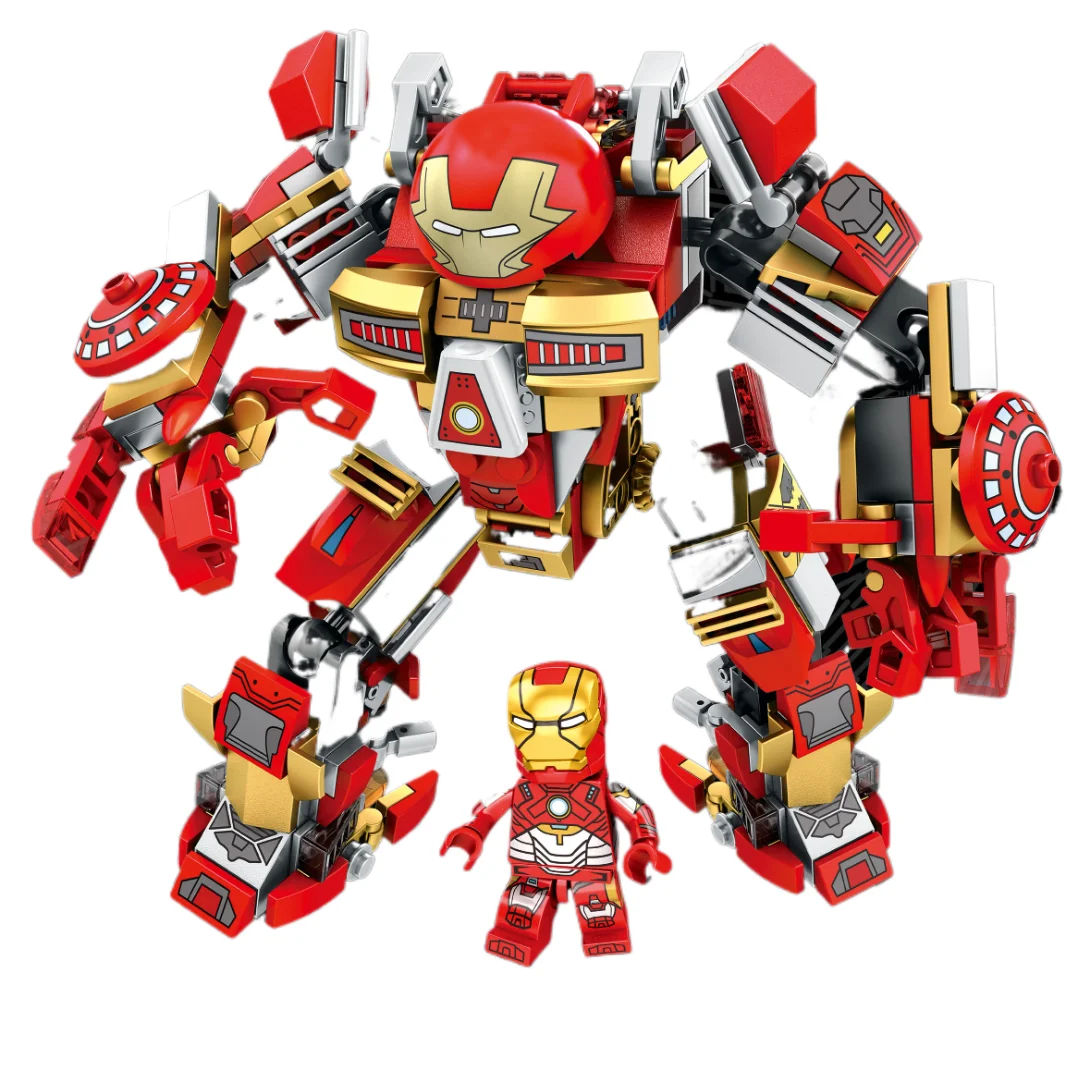 PANDAS NEW MechWarrior Bricks Marvels Avenges Superhero Action Figures My World Plastic DIY Assemble Building Block Gift Set