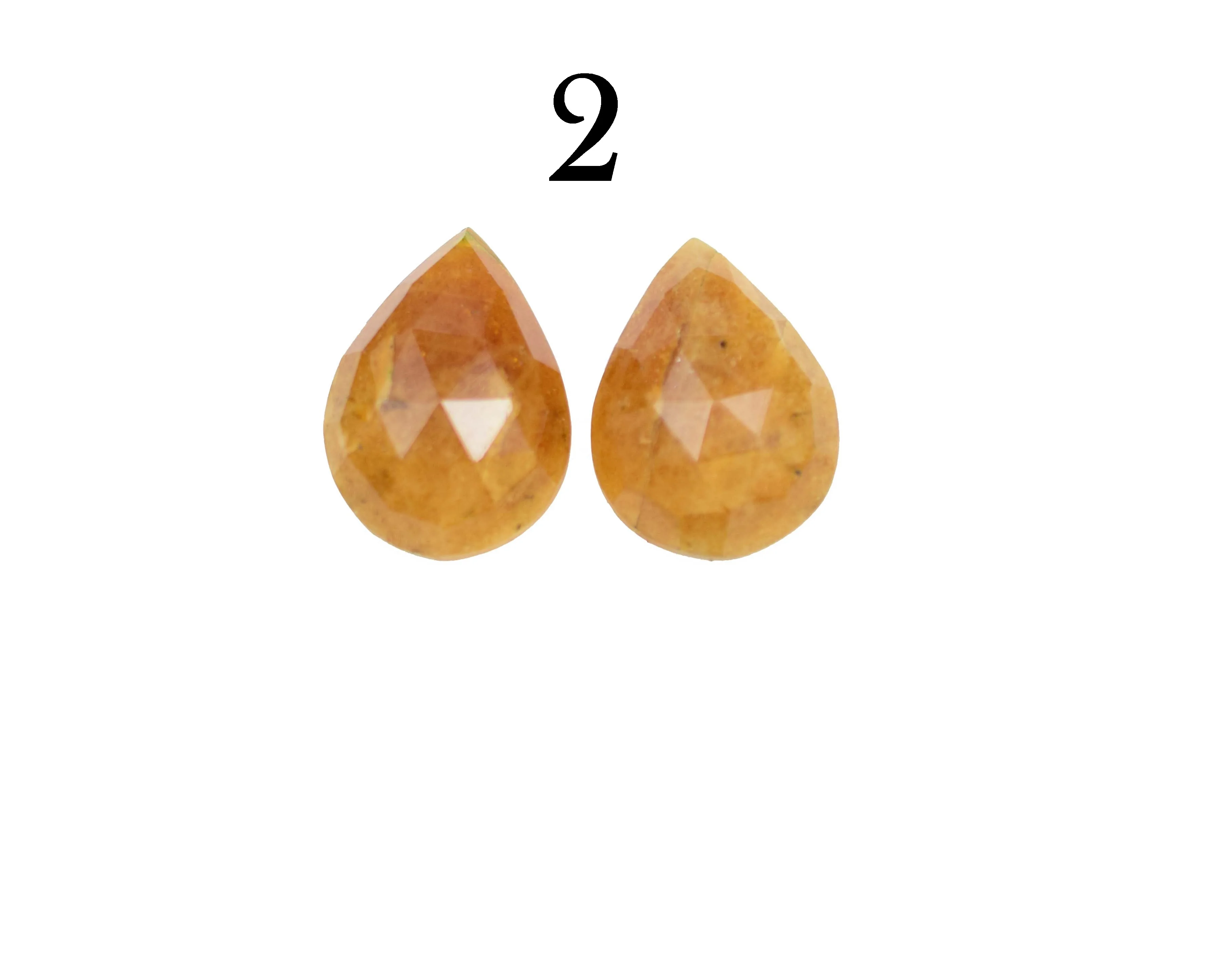 Natural Aventurine And Yellow Sapphire Natural Shape Loose Gemstone Cabochon