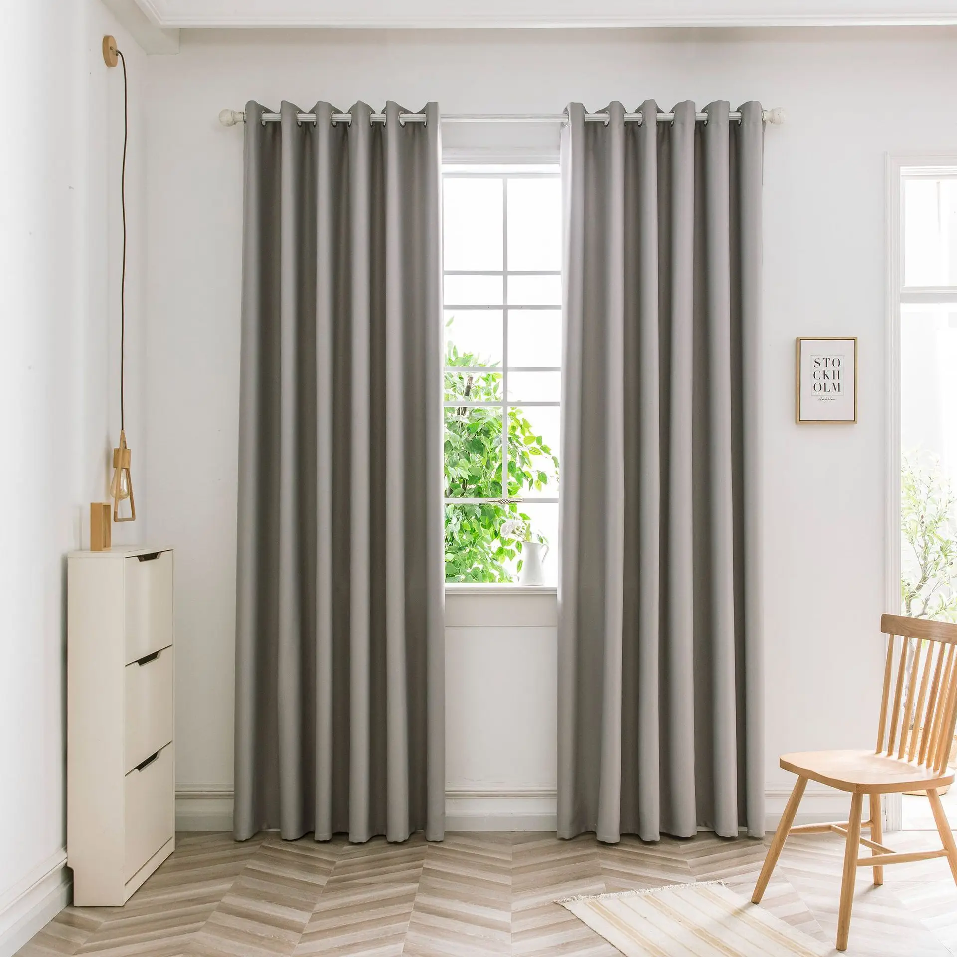 Solid color curtain fabric bedroom curtain wholesale