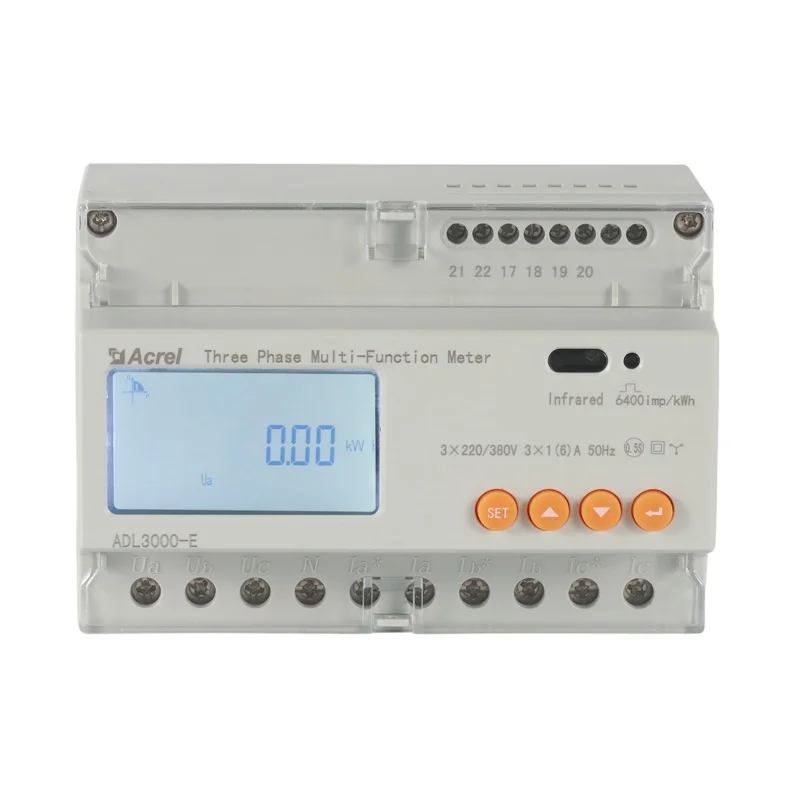Acrel ADL3000-E/CT Three-phase Multi-function DIN Rail Energy Meter (with External CTs)
