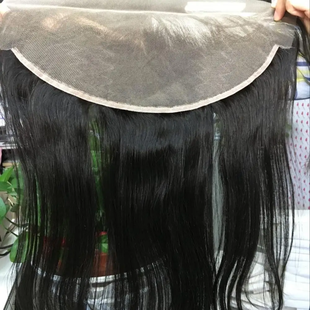 Frontal with Baby Hair Cuticle Aligned Shadevirgin Headlight Shellt Swiss Lace Lens Shell Headlamp Cover Brazilian Hair 1 Piece