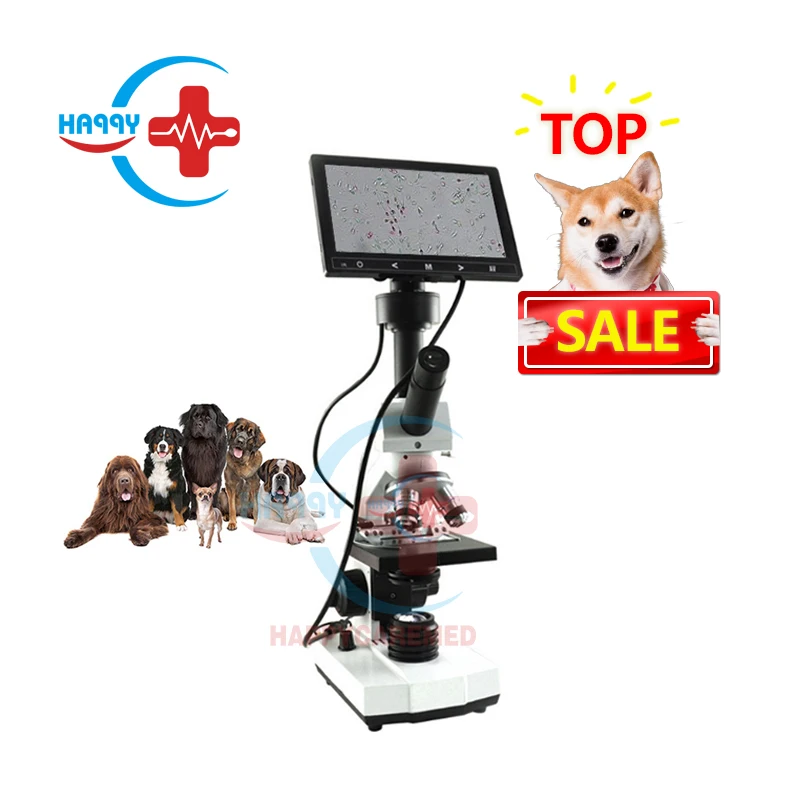 HC-R069 Top sale 7 inch LCDLED Digital veterinary animal Semen sperm Ovulation Observation analyzer Veterinary Microscope