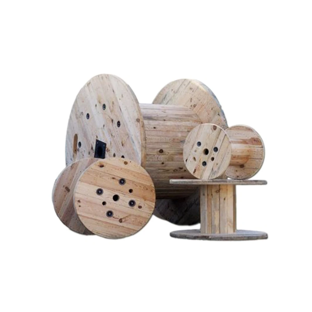 Древесина сосны, барабанный стол для обмотки кабеля