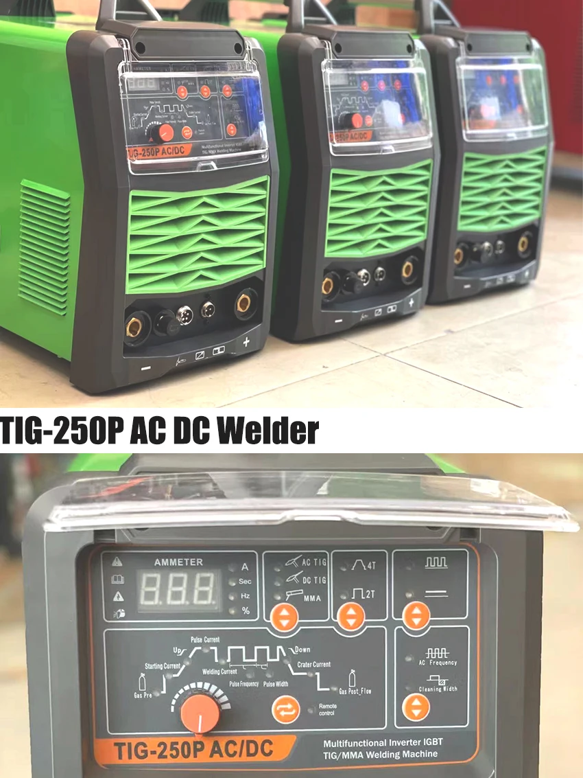 TIG-250P AC DC  Welding Machine SANYU TIG/MMA Welder Inverter Welding  With Pulse IGBT High Quality For Aluminum