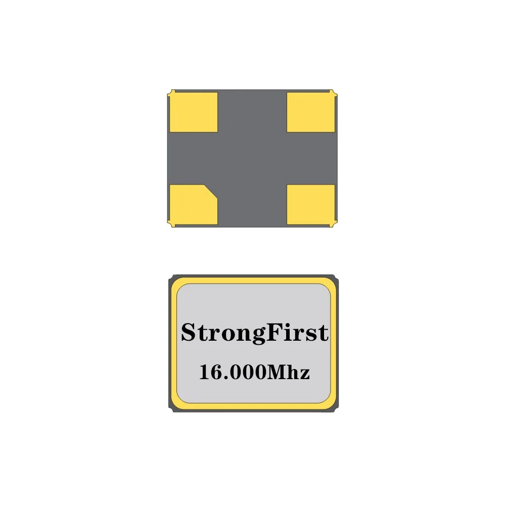 Strong First SMD 3.2*2.5mm Xtal Wholesale Passive Commponent 16MHz 9pF Crystal