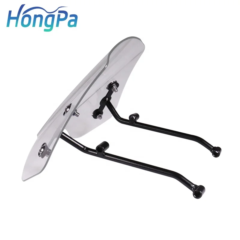 Universal PC Motorcycle Windshield Wind Deflector Moto Windscreen for Benelli Leoncino 500cc