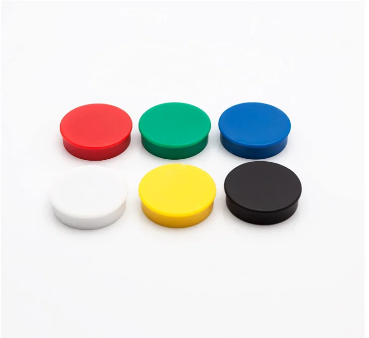 Round Fridge Magnets Button Shaped Small Colorful Magnetic Discs for Kitchen