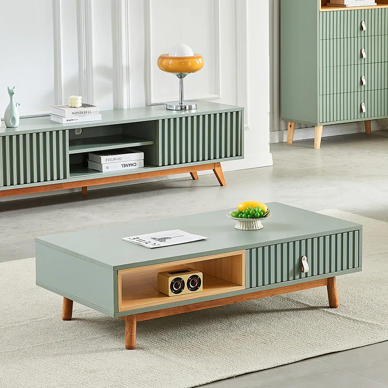 New Arrival Living Room Furniture modern Wooden coffee table luxury center tables nordic style tea table