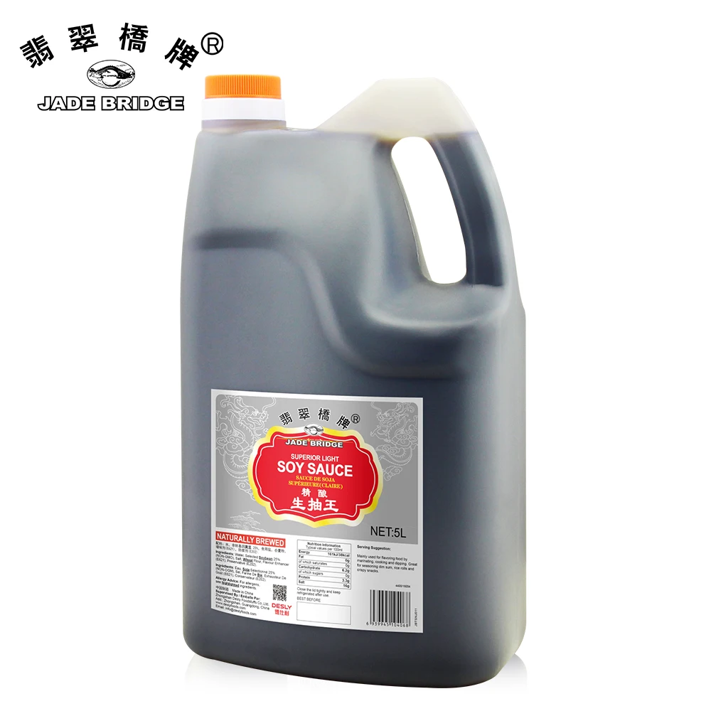 Chinese Factory Natural Soybean Organic 100% Pure Healthy Light Soy Sauce at Cheap Price