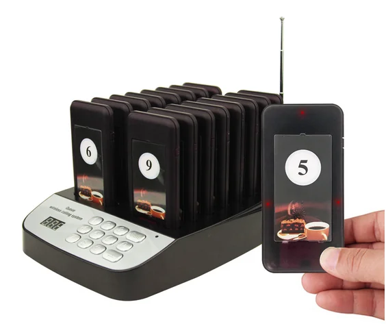 High quality restaurant wireless order calling system mini pager for cafe shop