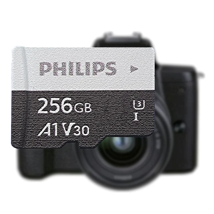 Philips TF Card C10 U3 V30 MiNi SD 32gb 64gb 128gb 256gb micro A1 A2 SD High Speed UP to 100m/s Memory Card