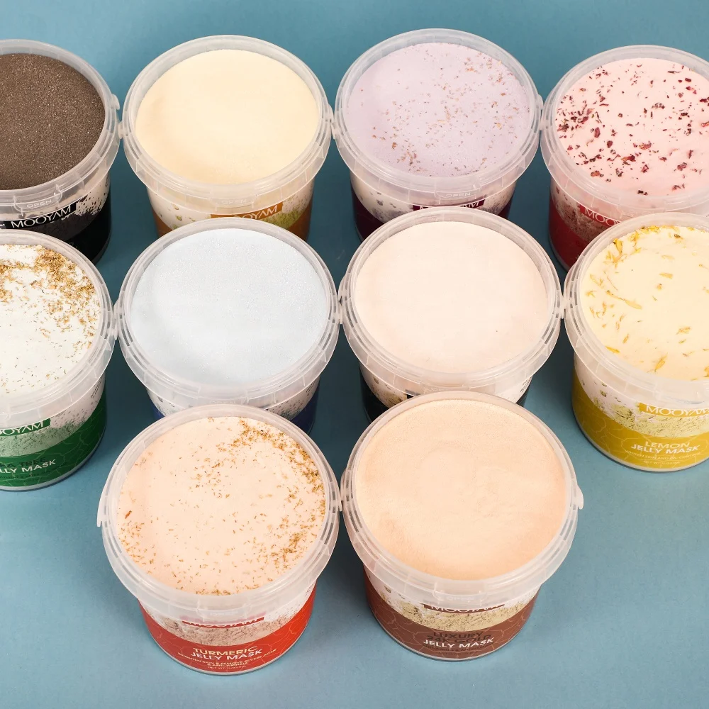 1L Spa Rubber Rose Lightening Mask Hyaluronic Acid Vitami C Hydro Collagen Crystal Face Masking Jelly Mask Powder