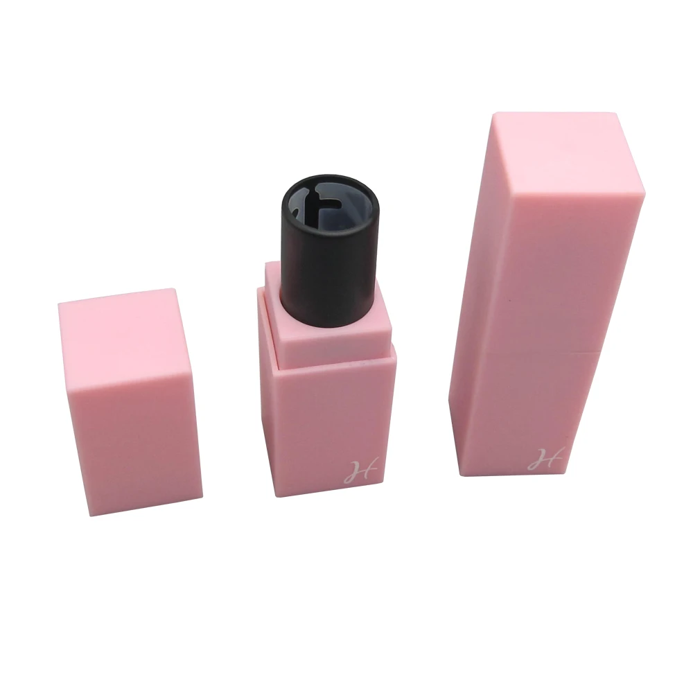 Luxury Square Cosmetic Pink Lipstick Container for Lipstick