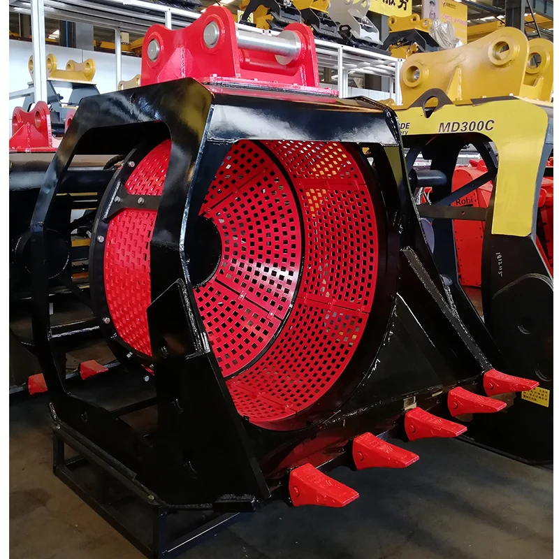 MONDE sand stone sieving bucket screening bucket for skid steer