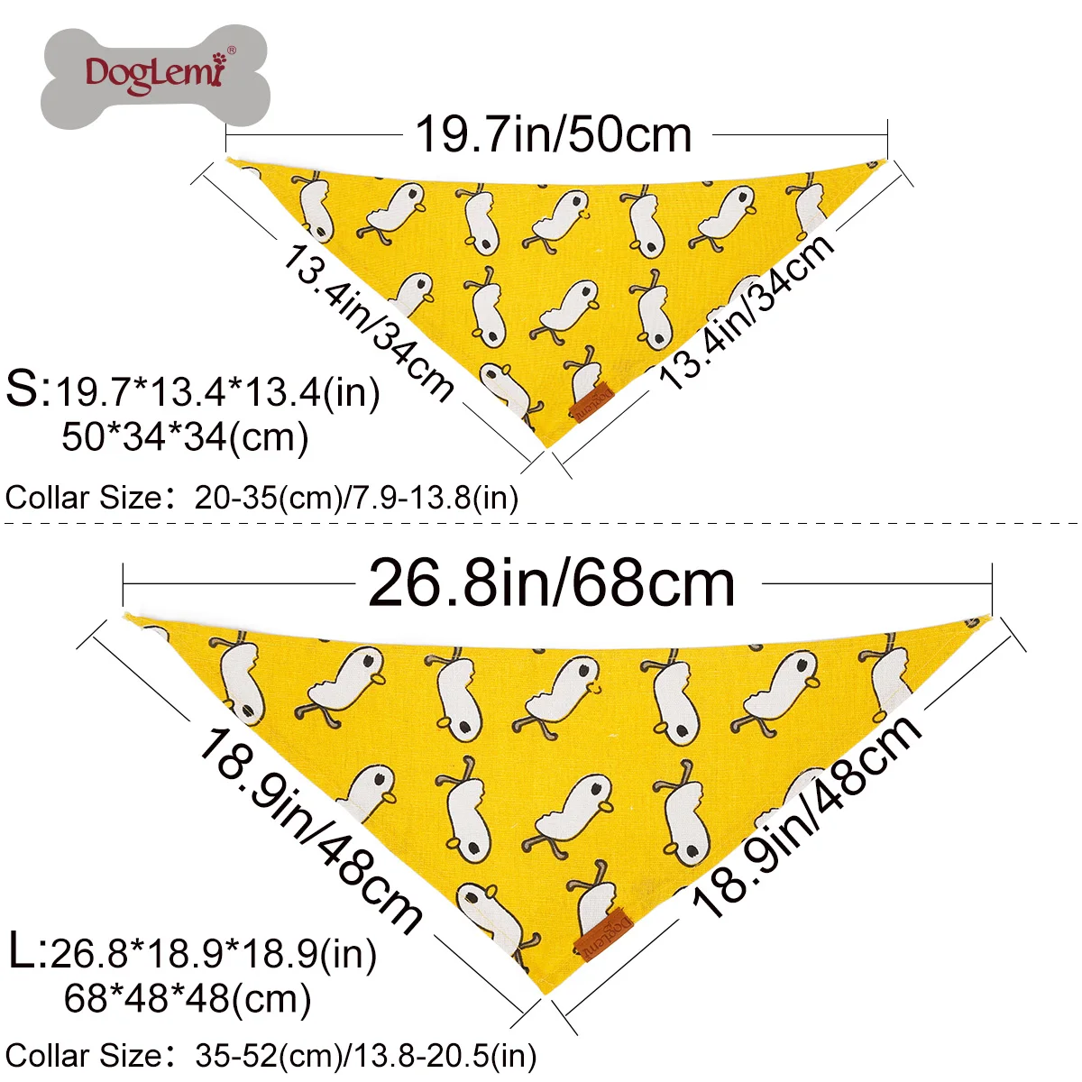 Wholesale light breathable fashion pattern simple soft luxury dog scarf bandana