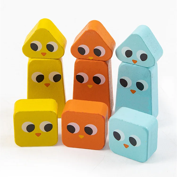Wooden Bird Balance Stack Height Game Creative Thinking Interesting Stacking Blance Game