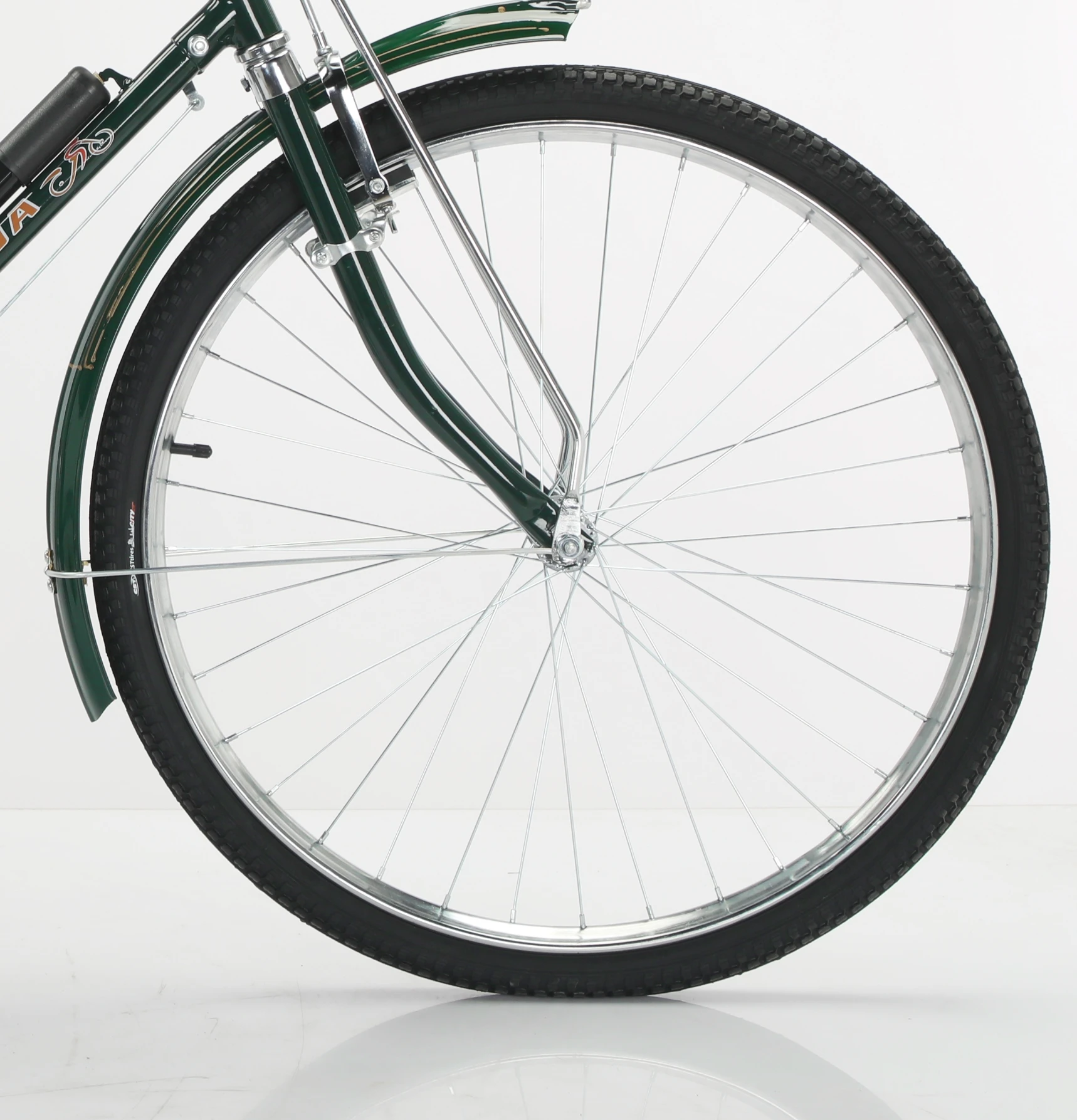 Vintage with Single Speeds, 26 Inch Wheel Men Bicycle City Bike Old Fashion Traditional Bicycle Electroplated Wheel Disc for Men