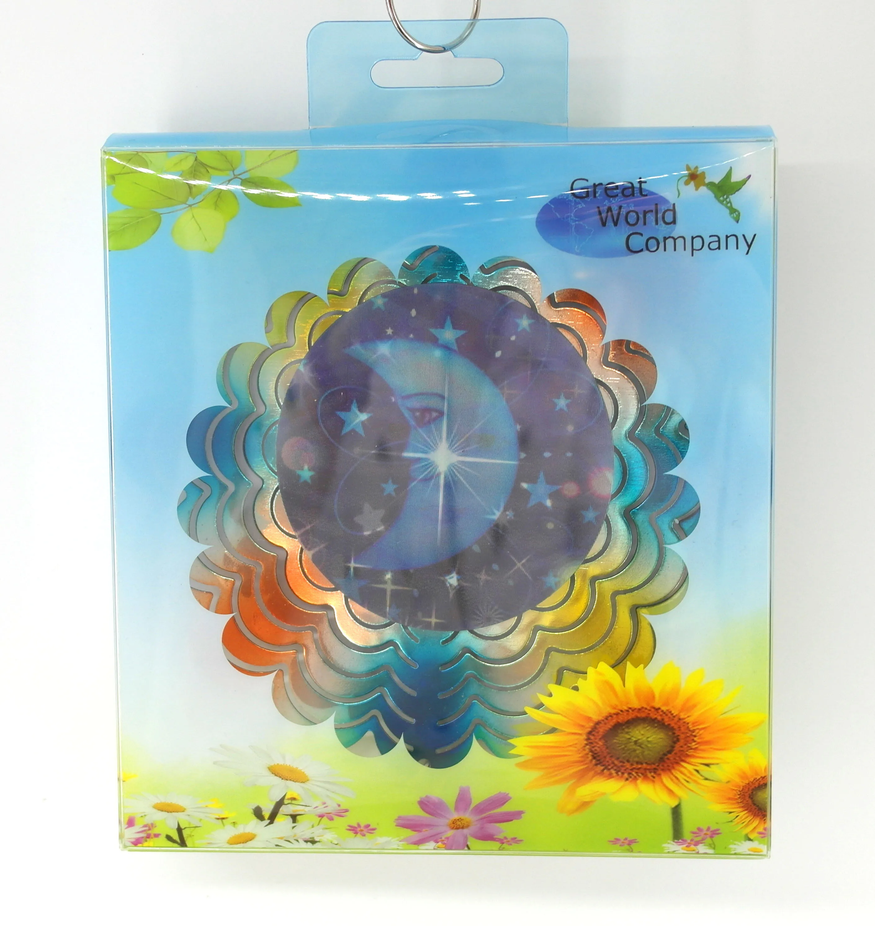 HF New Garden Wind Spinning Machine Hanging New Plastic Material Wind Spinning Machine