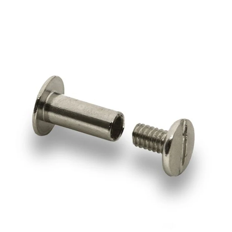 
M6 Furniture Bolt Brass Flat Head Hardware Connected Decorative Steel Nut And Customized Screws Screw Connector Bolts Metric 