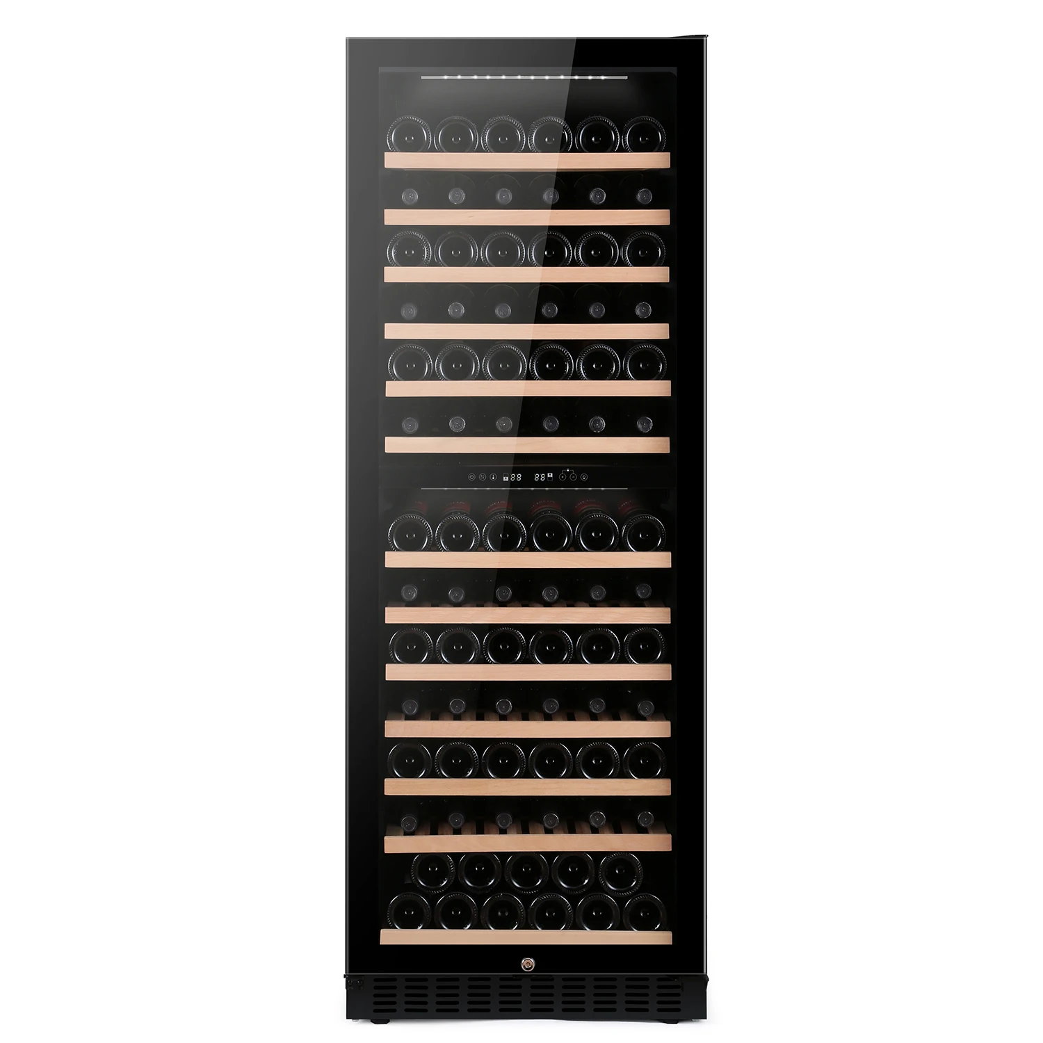 143 bottles stainless steel wine cooler wine cabinet with compressor