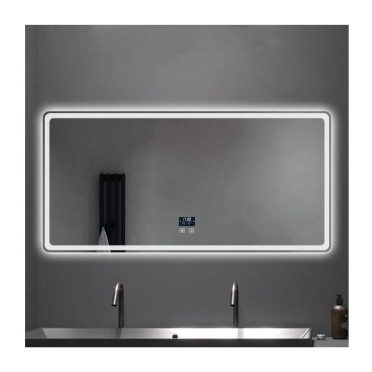 40*150 cm defogging illuminated touch control smart LED mirror for bathroom washingroom vanity makeup miroir espejo spiegel