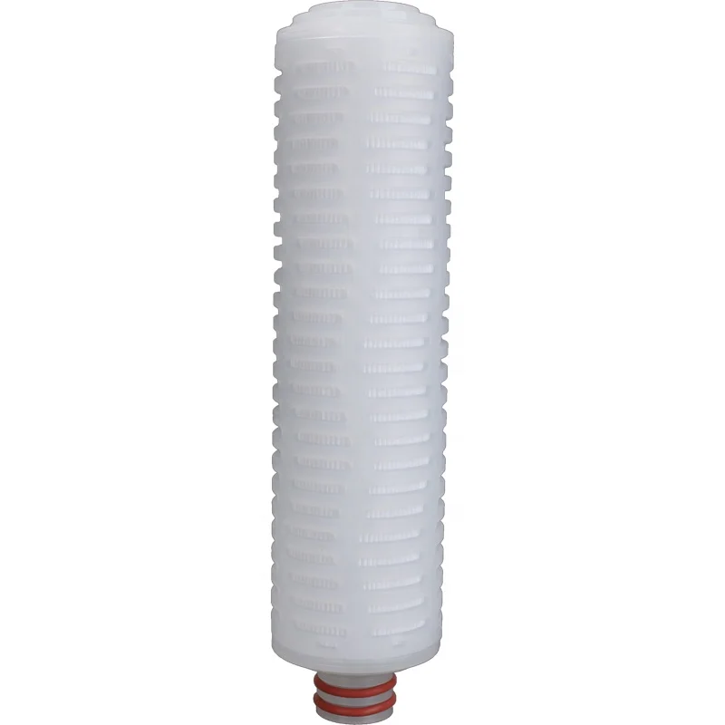 Good Chemical Compatibility 0.22 um PES Membrane 10' Pleated Filter Cartridges For Wine Filtration in Can