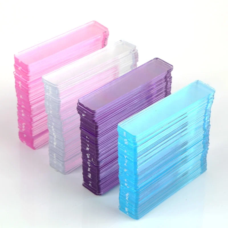 50pcs Display Stand Art Color Card Nail Tip Gel Polish Display Holder Board Strip Manicure Practice Nails Tools Set