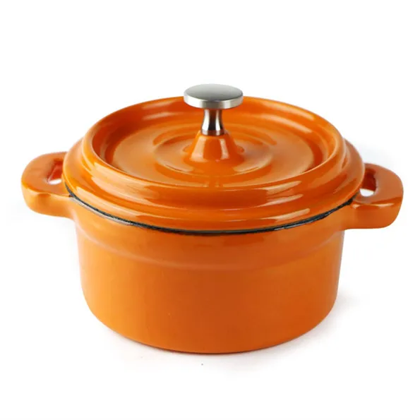 10 CM Kitchen Cast Iron Cookware Mini Enameled Pot Cooking Soup Pot
