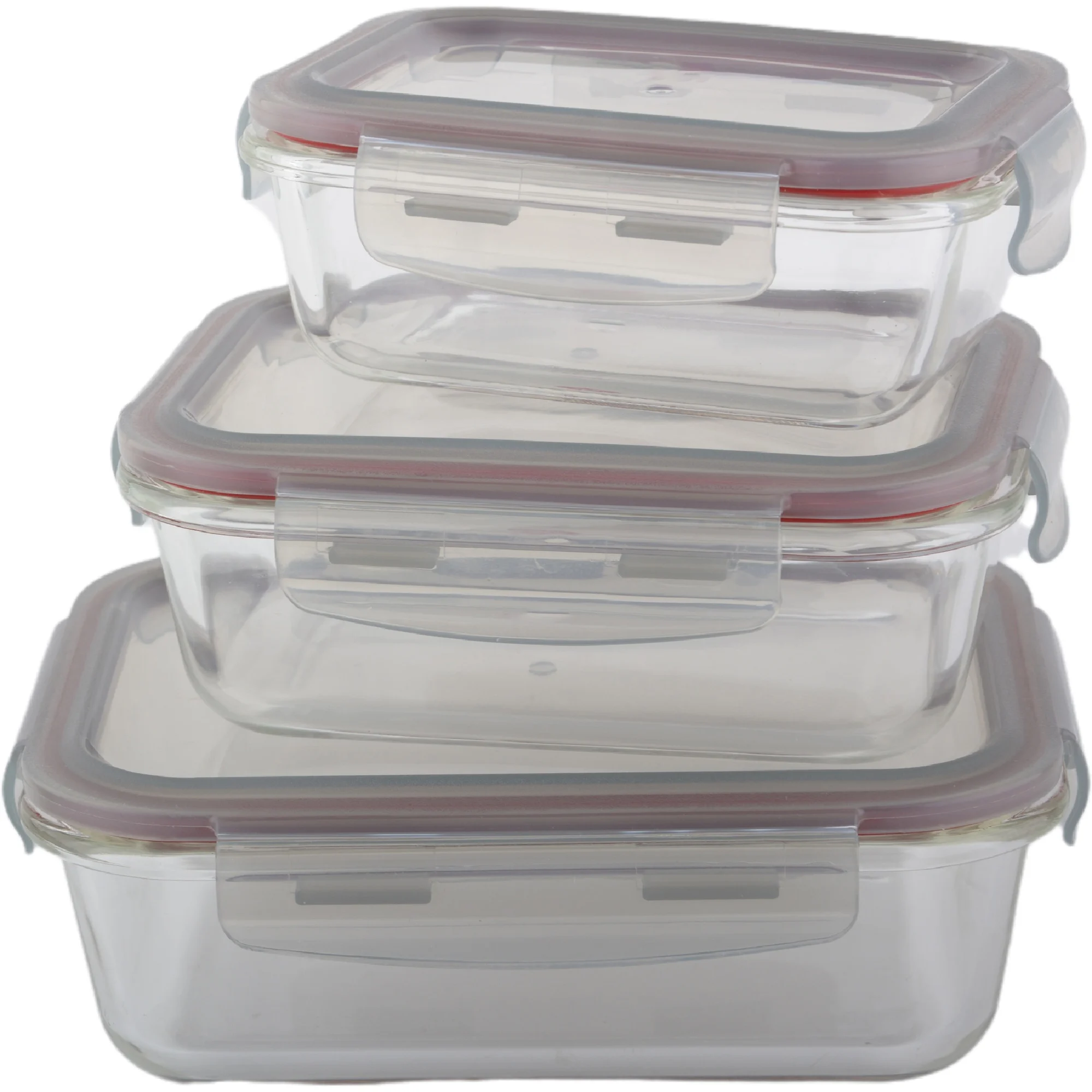 
Hot selling leak proof glass food container set 