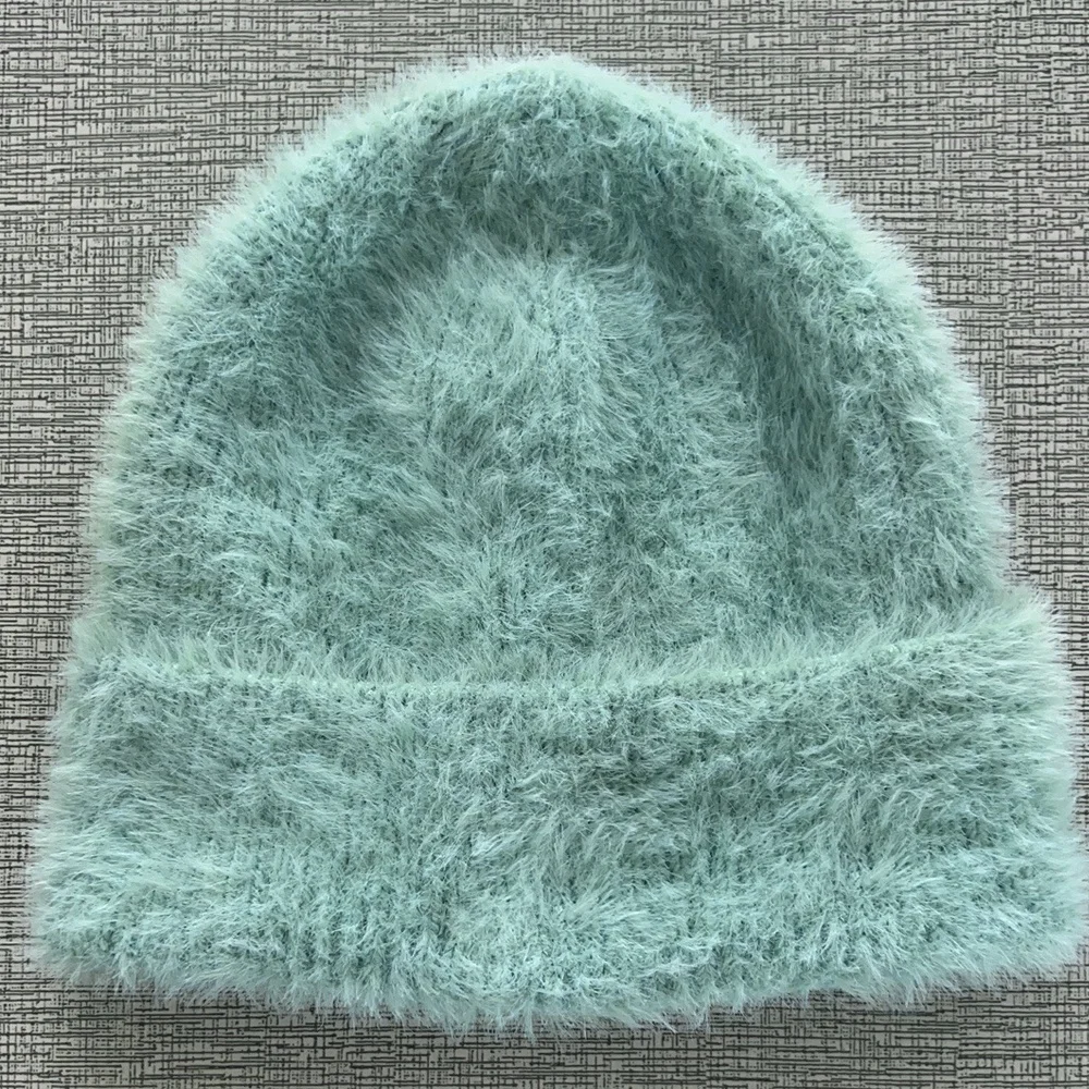 Custom winter knitted hat All Over Logo Beanies High Quality Knit Jacquard faux fur Beanie