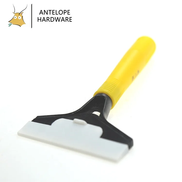 New Window Floor Wall Cleaner Long Plastic Handle Stainless Blade Scraper Machine