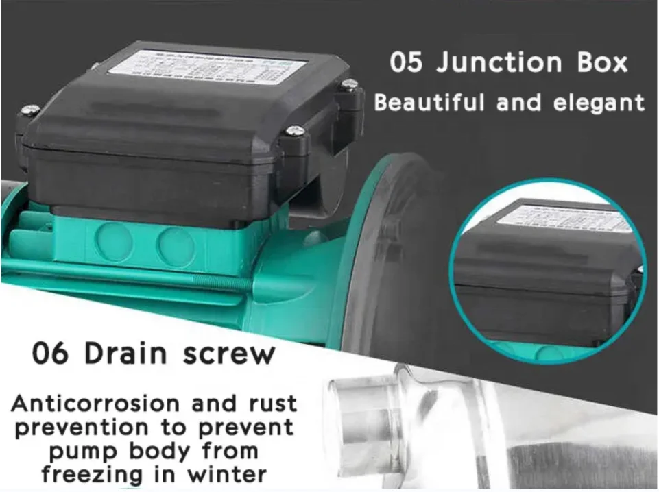 1inch Stainless Steel domestic pump 0.37kw/0.55kw/0.75kw High Pressure Water Jet Pump