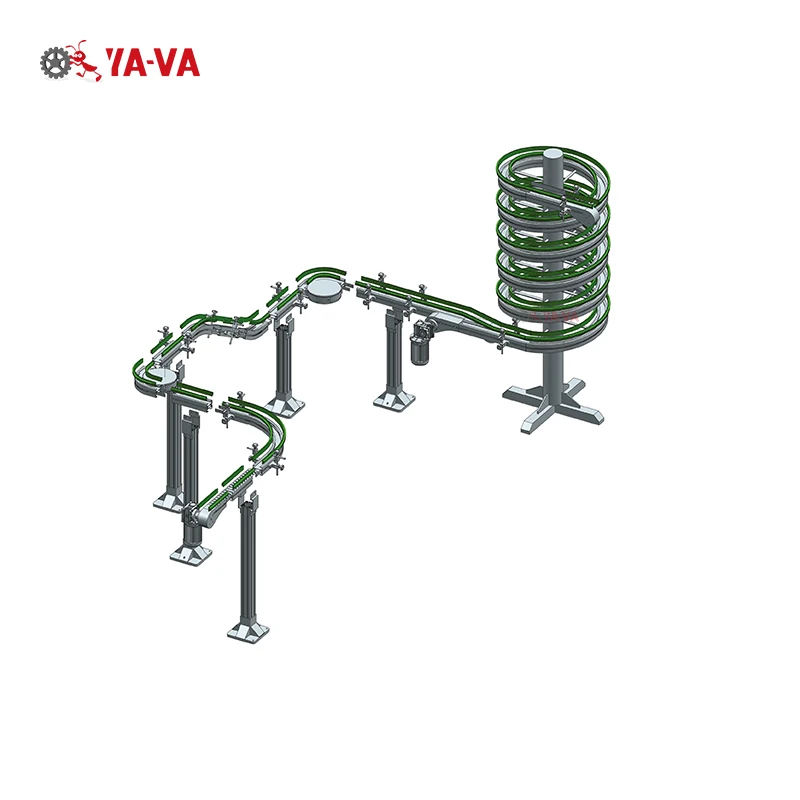 small products material handling tabletop flex chain conveyor