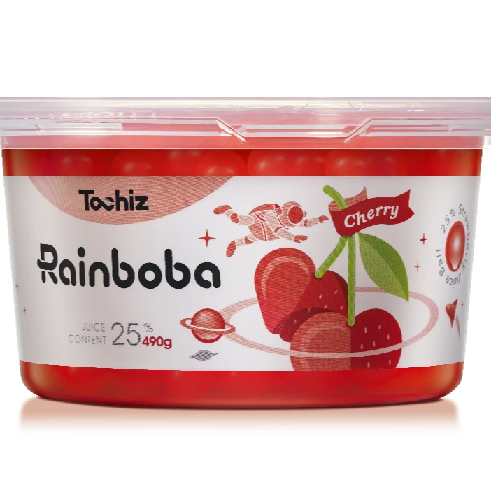 Made In Taiwan High Quality Delicious Sweet And Sour 490G Juice Balls Cherry Flavor For Cold Drink
