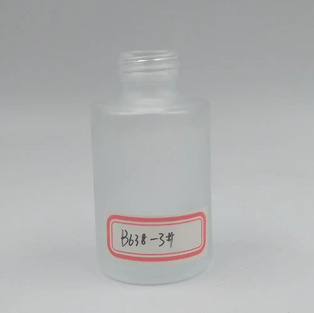 Frosted round shape 20ml flat shoulder dropper  glass bottle