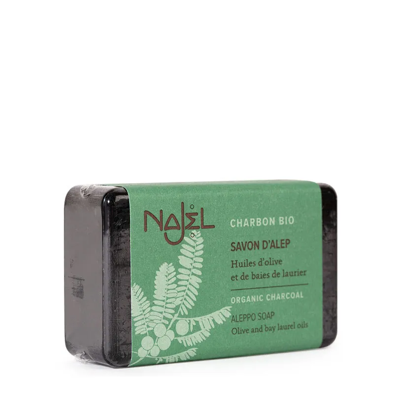 Najel Dependable Performance Moisturizing Purifying Exfolitating Aleppo Soap With Organic Charcoal Bulk