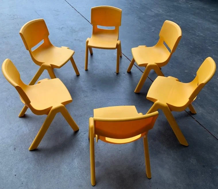 Wholesale School Furniture Supplier  Stackable Colorful PP Plastic  Chair For Kids Study School Classroom Furniture