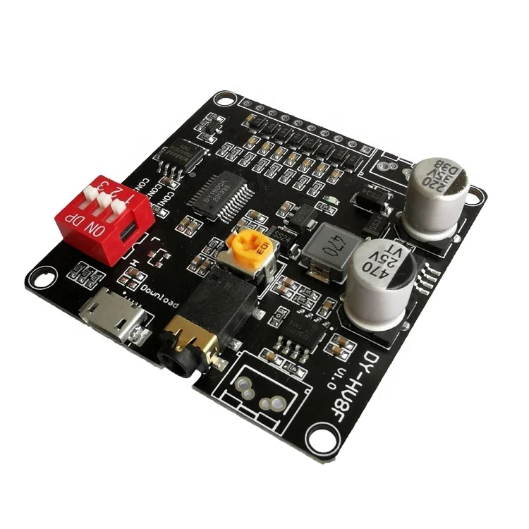 New and Original DY-HV8F 12V/24V voice playback module one-to-one trigger serial port control playback 10W/20W voice module