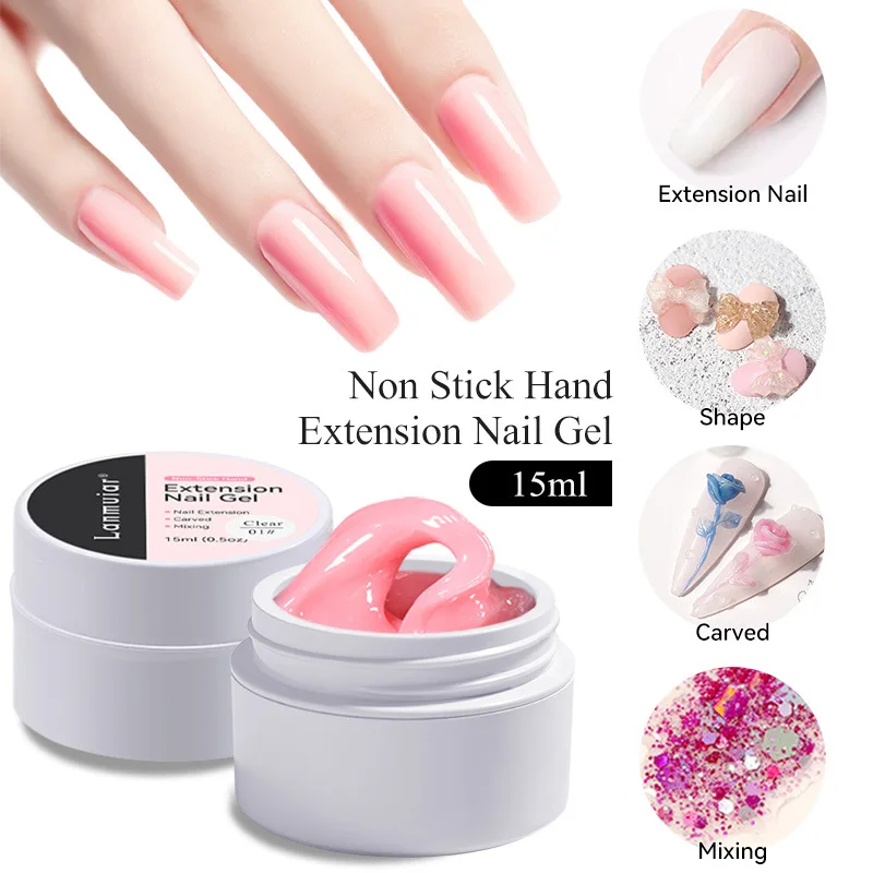 15g Soak Off Camouflage Buildering Nail Extension Uv Gel Lacquer Cream Acrylic Gel Private Labeling Gel Builder