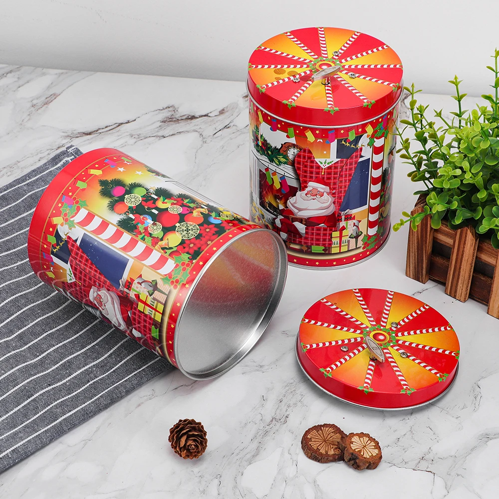 Custom Empty Middle Size Round Kid Playing Card Candy Gift Package Tin Box Wholesale Card Game Gift Metal Tin With Engraved Logo