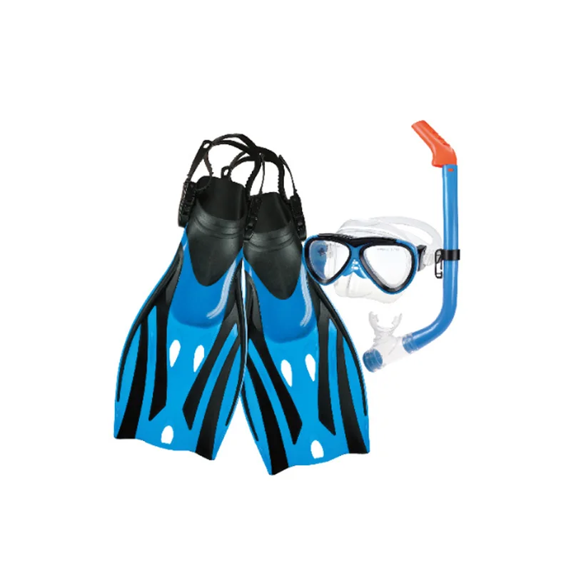 Child professional Scuba diving equipment swim diving mask snorkel fins set