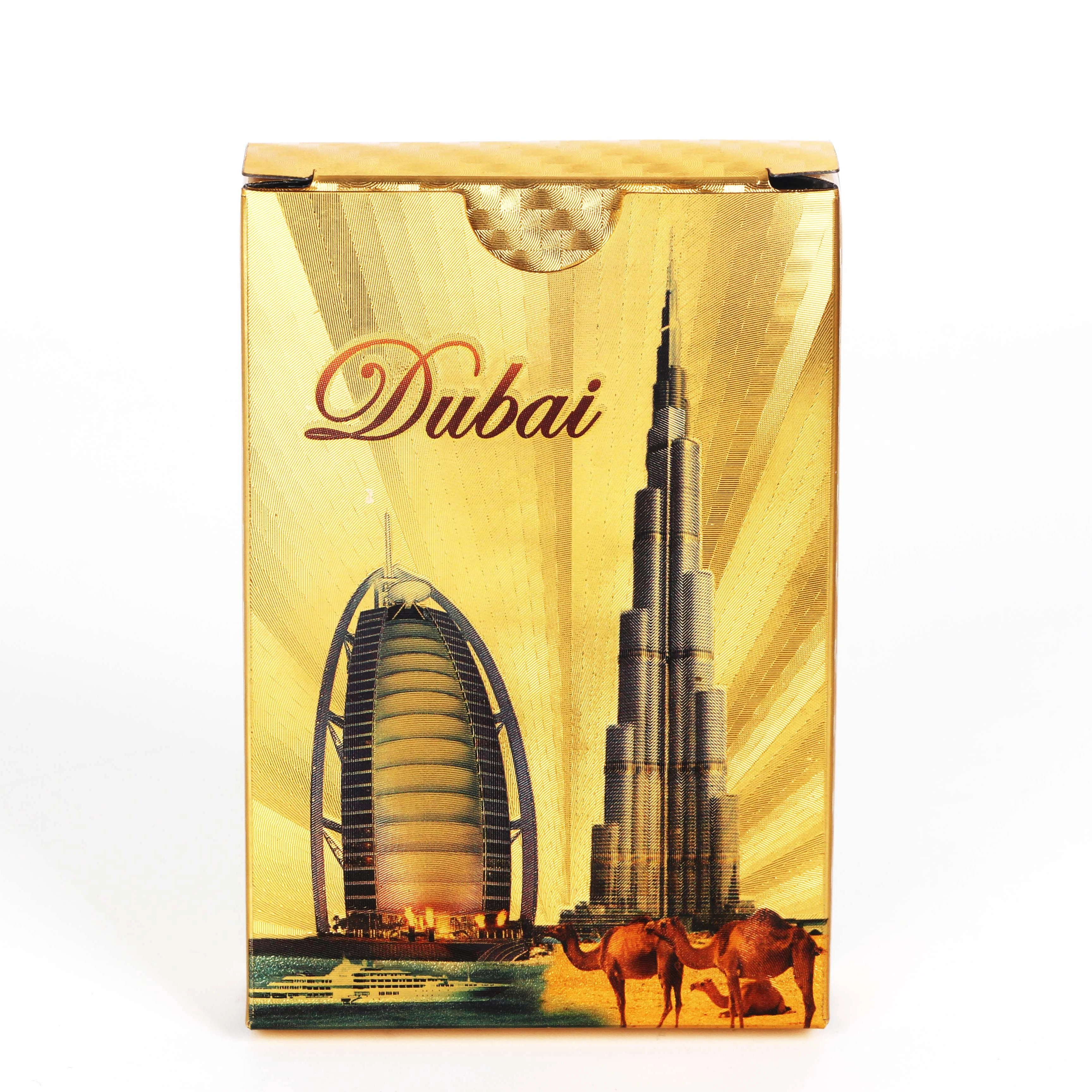 Hot-selling factory custom wholesale gold foil Dubai hotel playing card