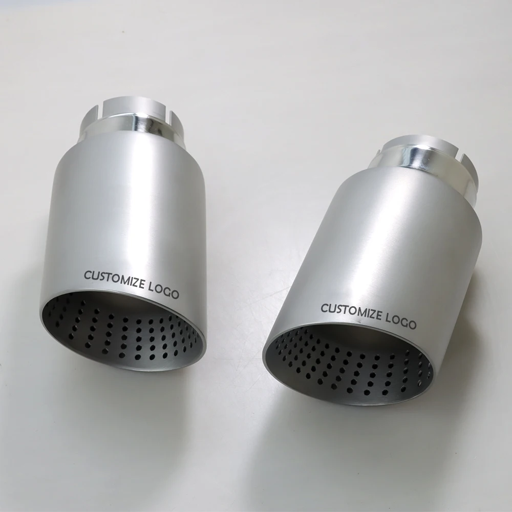 Stainless Steel Exhaust Pipe universal new Style  for bmw VW audi modify Tailpipe muffler tip upgrade car  Exhaust pipe