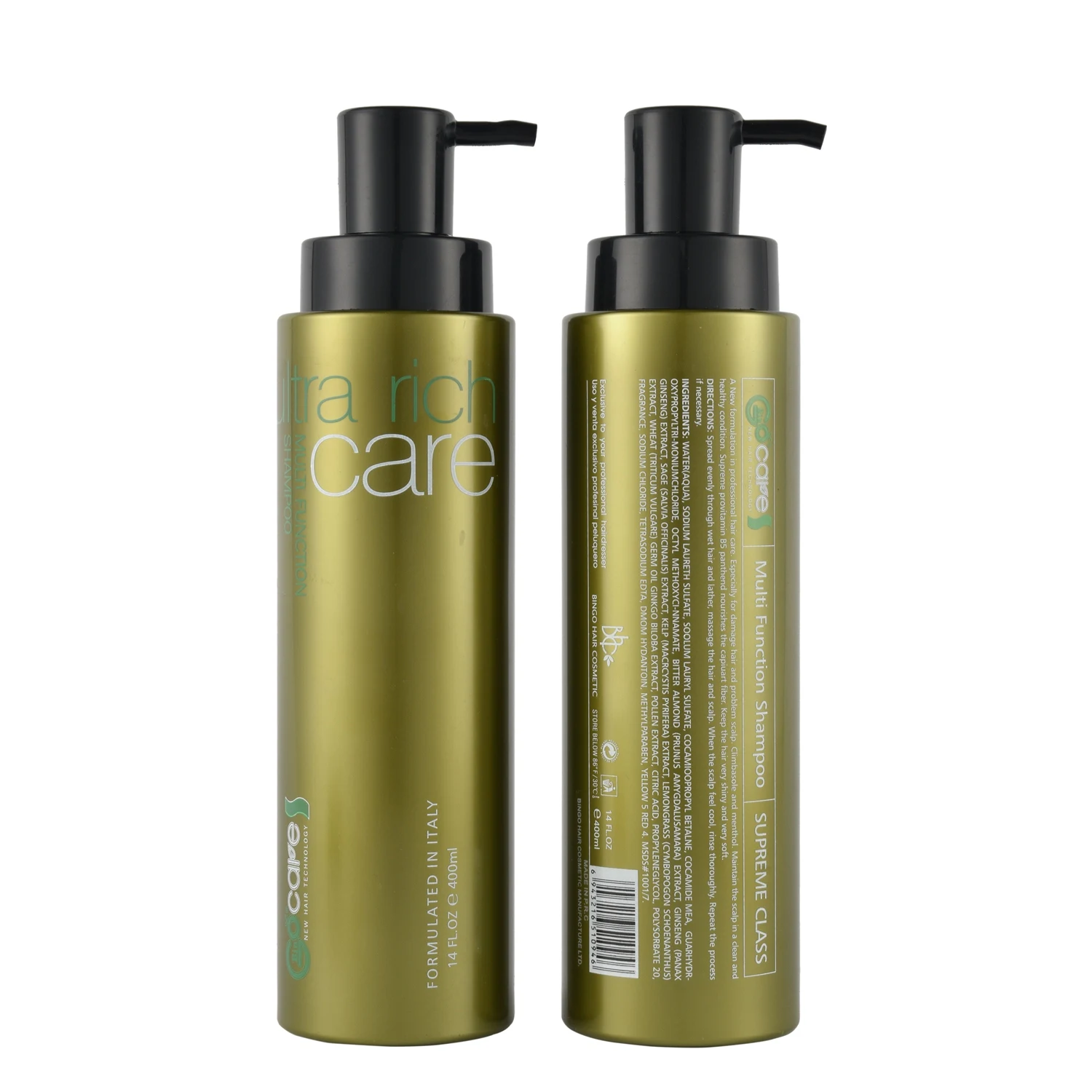 Italy Gocare Multi Function Hair Shampoo Natural Silk Shampoo And Conditioner
