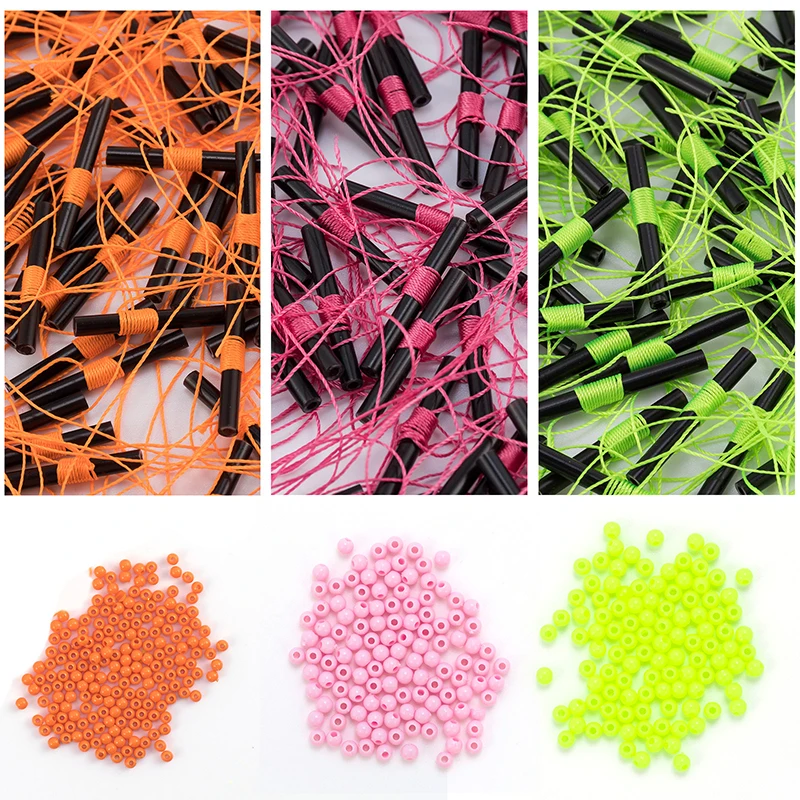 Slip Bobber Stops with Beads 100PCS Fishing Stop Knot for Fishing Line